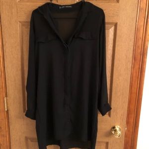 Zara Basic button down tunic